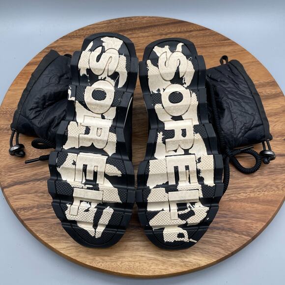 Sorel Kinetic Boots Womens Size 6 Black Waterproof Insulated Snow Winter Shoes - Picture 7 of 8